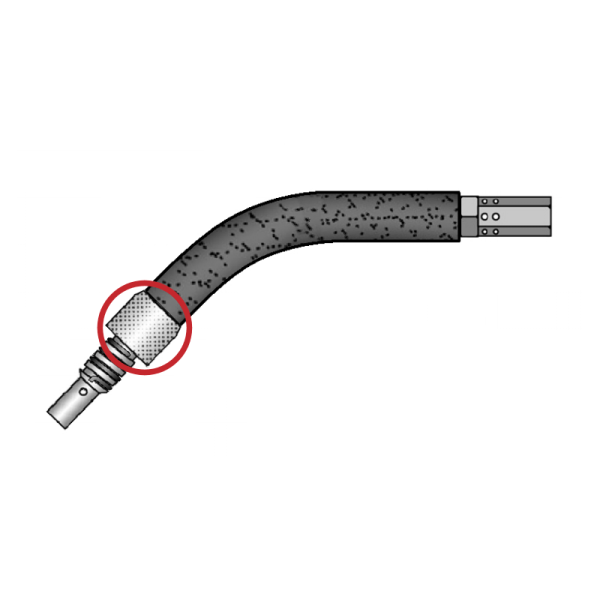 Teflon Schutzhülse ID 16 mm Zeichnung